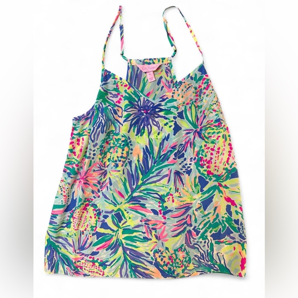Lilly Pulitzer Multicolor Floral-Print Spaghetti-Strap Tank